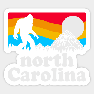 North Carolina Bigfoot, Sasquatch National Park Carolina Mountains Sasquatch Yeti Sticker